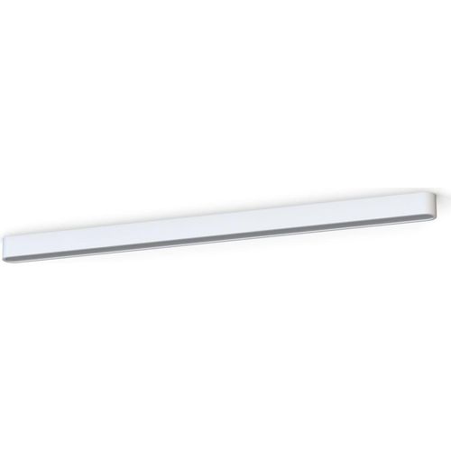 Deckenleuchte Aluminium Weiß länglich warmweiß 3000 K 3200 lm Modern Deckenlampe