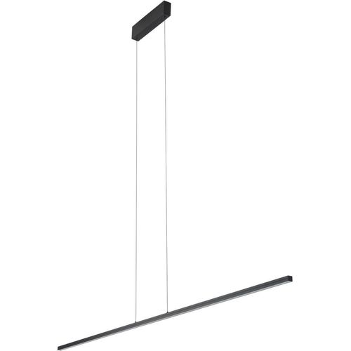 Pendelleuchte Aluminium Metall LED H: max. 160 cm Schwarz länglich neutralweißes Licht 4000 K 1700 lm Modern