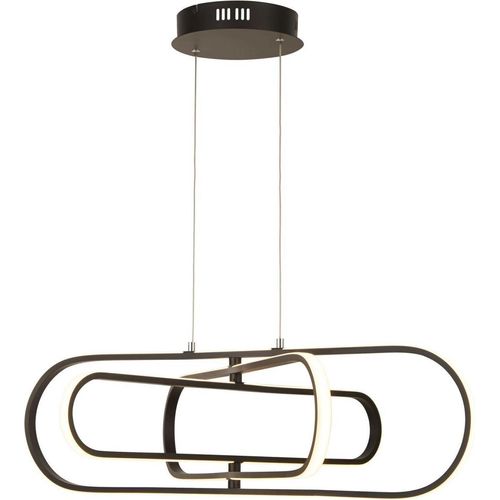 LED Pendelleuchte Aluminium Metall warmweiß 3000/4500/6500 K 2265 lm H: max. 120 cm Schwarz Modern Hängelampe