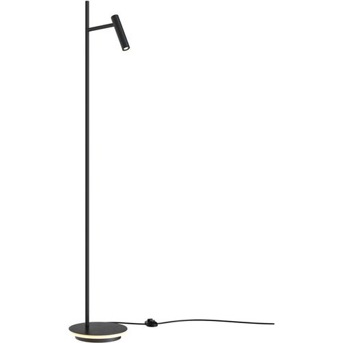 LED Stehlampe Metall 138,7 cm Schwarz warmweißes Licht 3000 K 730 lm Modern Stehleuchte