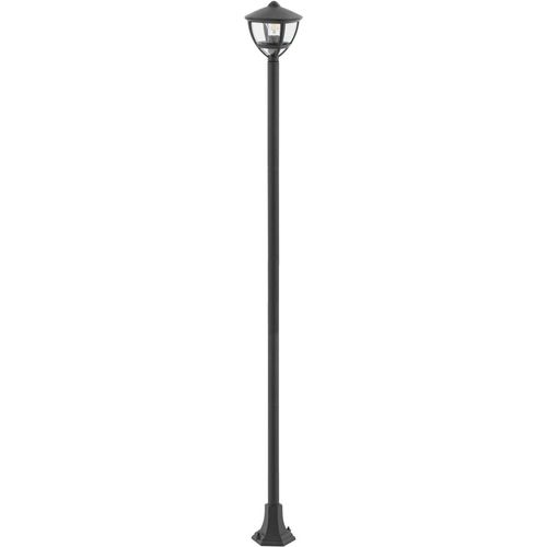 Wegeleuchte Aluminium E27 IP44 200 cm hoch Schwarz Modern