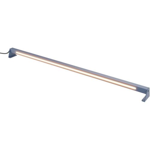 LED Stehlampe außen Aluminium IP65 3000 K warmweißes Licht 1000 lm 5,9 cm hoch Grau länglich Modern