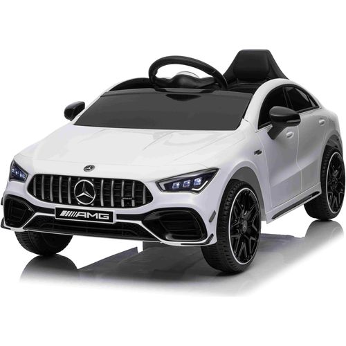 Mercedes-Benz CLA 45s AMG Kinderfahrzeug Kinderauto Kinderelektroauto 12V Weiß