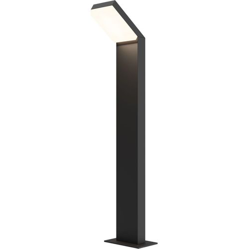 LED Stehleuchte außen Aluminium IP54 warmweißes Licht 3000 K 660 lm 80 cm hoch Schwarz Modern Außenlampe