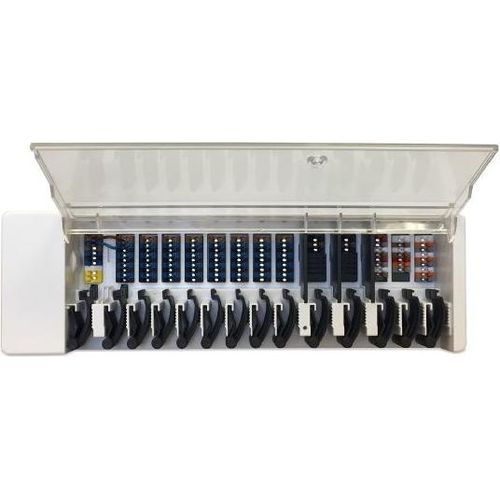 Systemregler °CALEONbox Clima für Flächenheizungen, Wohnungsstationen, Kühlsysteme, 8 Zonen, 1-Wire, 24V/230V