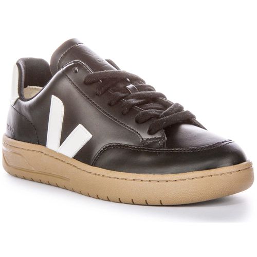 Veja V 12 Classy Herren Ledersneaker in Schwarz Weiß – 12 Großbritannien - 46 EU - 12 US / Schwarz-Weiss