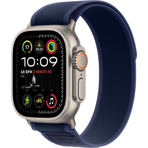 Apple Watch Ultra 2 GPS + Mobilfunk 49mm Titanium mit blauem Trail Loop