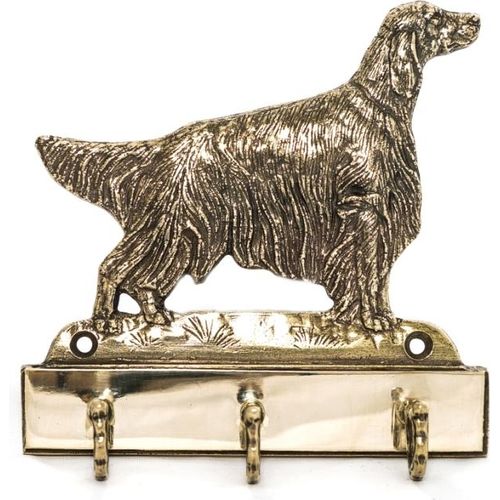 English Setter, Englischer Setter - Schlüsselhalter mit Hund, Messinggriff für Hundezubehör, elegante Dekoration für den Flur der Marke Art-Dog