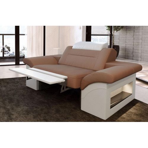 Polstersessel Monza mit Licht USB Webstoff Strukturstoff