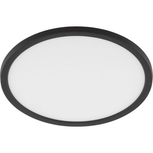 LED Deckenlampe mit Dimmer D: 50 cm rund IP54 Weiß Schwarz Farbwechsel 3000/4000/6500 K 4980 lm