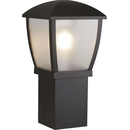 Stehlampe außen Aluminium E27 IP44 45 cm Schwarz Modern Wegeleuchte