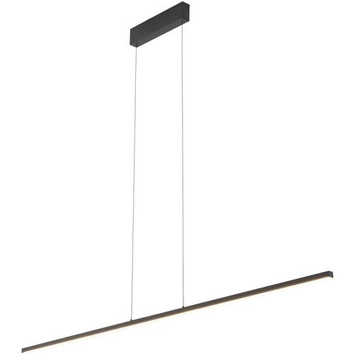 Hängeleuchte Aluminium Metall LED H: max. 160 cm Schwarz länglich 3000 K warmweiß 1000 lm Modern
