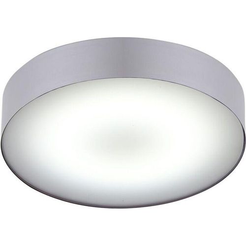 LED Deckenlampe Metall D: 40,5 cm rund in Silber 4000 K neutralweiß 2200 lm Modern
