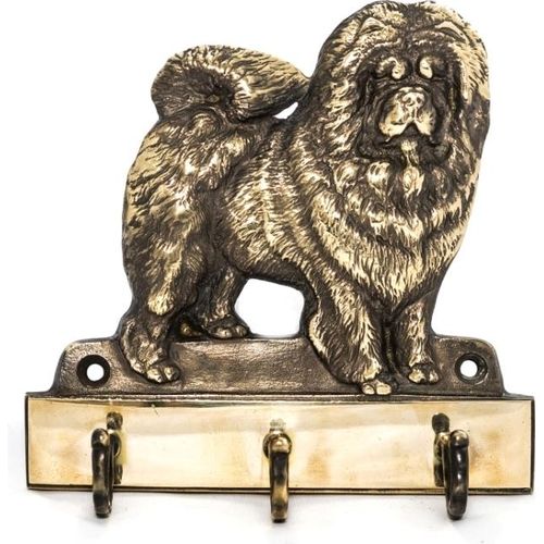 Chow Chow - Schlüsselhalter mit Hund, Messinggriff für Hundezubehör, elegante Dekoration für den Flur der Marke Art-Dog