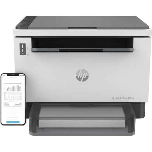 HP Laserjet Tank Mfp 1604W - Schwarzweißdrucker für Unternehmen, Drucken, Kopieren, Scannen, Scannen an E-Mail, Scannen an PDF, 381L0A#B19