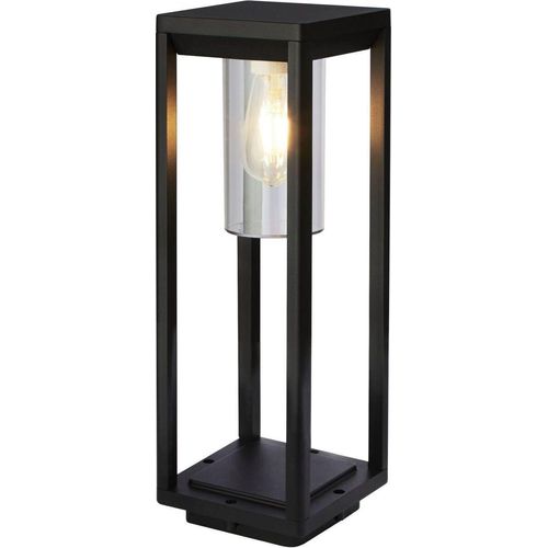 Wegeleuchte Aluminium E27 IP44 45 cm Schwarz matt eckig Modern Außenleuchte