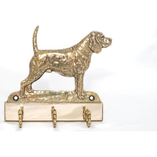 Beagle - Schlüsselhalter mit Hund, Messinggriff für Hundezubehör, elegante Dekoration für den Flur der Marke Art-Dog