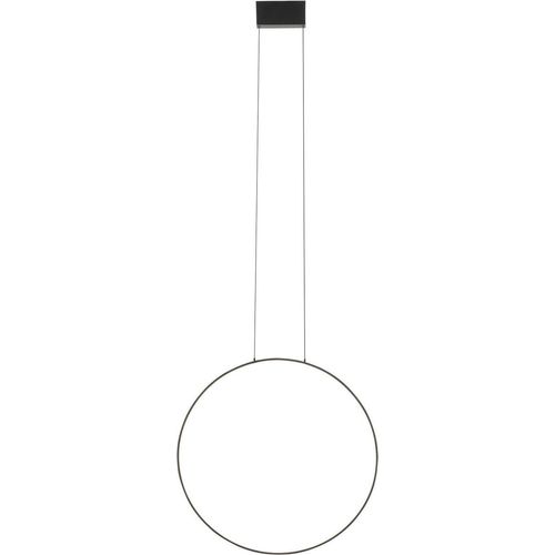 Pendelleuchte Aluminium Metall LED H: max. 140 cm Schwarz rund neutralweiß 4000 K 700 lm Modern