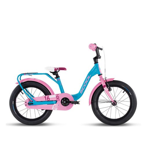 S'COOL niXe 16 Zoll 1-Gang Ocean/Pink | 16 Zoll | Kinderfahrrad | Jugendfahrrad | 1 Gang