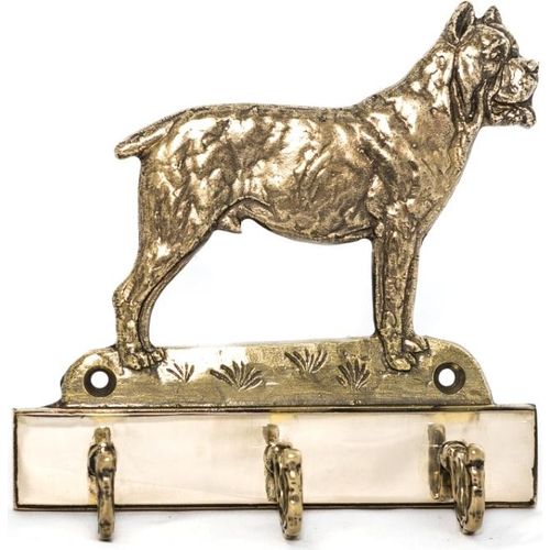 Cane Corso, Italienischer Corso-Hund, Cane di Macellaio - Schlüsselhalter mit Hund, Messinggriff für Hundezubehör, elegante Dekoration für den Flur der Marke Art-Dog