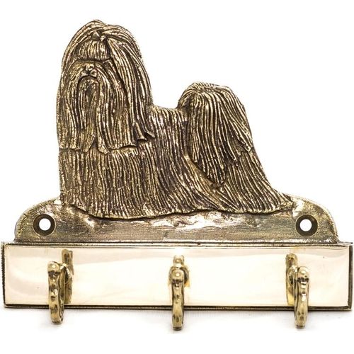 Shih Tzu - Schlüsselhalter mit Hund, Messinggriff für Hundezubehör, elegante Dekoration für den Flur der Marke Art-Dog