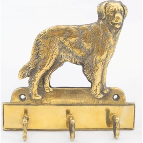 Hovawart - Schlüsselhalter mit Hund, Messinggriff für Hundezubehör, elegante Dekoration für den Flur der Marke Art-Dog