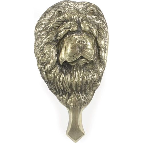 Chow Chow - Türklopfer in Form eines Hundekopfes, Messing-Türklopfer, Retro-Dekoration an der Tür der Marke Art-Dog