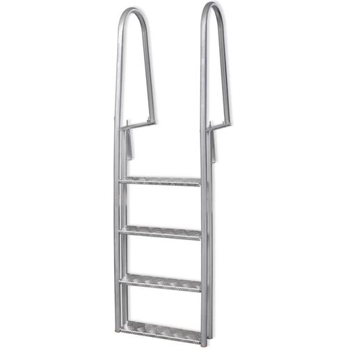 Steg-/Poolleiter 4-stufig Aluminium 167 cm