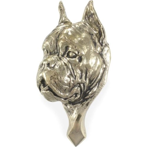 Boxer, Deutscher Boxer - Türklopfer in Form eines Hundekopfes, Messing-Türklopfer, Retro-Dekoration an der Tür der Marke Art-Dog