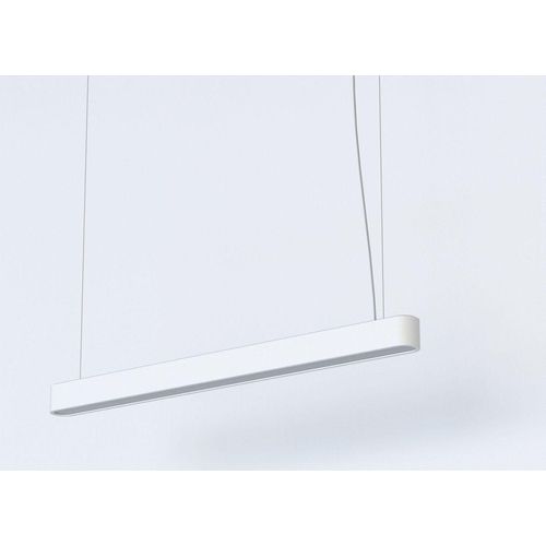 Pendelleuchte Aluminium H: max. 150 cm Weiß länglich 3000 K warmweiß 2300 lm Modern Hängeleuchte