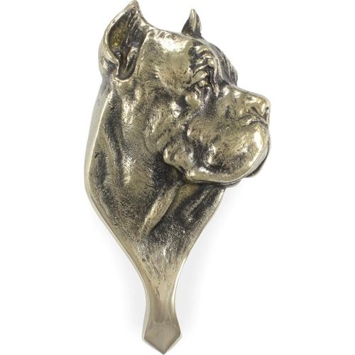 Cane Corso, Italienischer Corso-Hund, Cane di Macellaio - Türklopfer in Form eines Hundekopfes, Messing-Türklopfer, Retro-Dekoration an der Tür der Marke Art-Dog