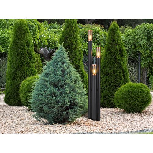 LED Außenleuchten Terrassenlampen Outdoor Garten Wegbeleuchtung Schwarz, H 170cm