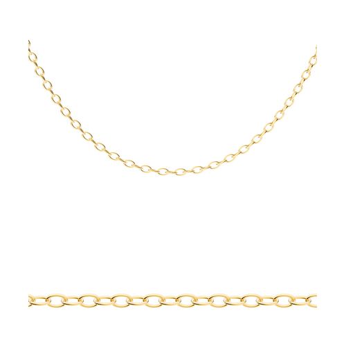 Bonore Kette 45 cm. Rolo Geflecht in 585 Gold mit einer Breite von 1 mm.