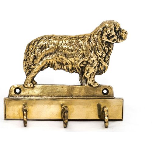 Clumber Spaniel - Schlüsselhalter mit Hund, Messinggriff für Hundezubehör, elegante Dekoration für den Flur der Marke Art-Dog