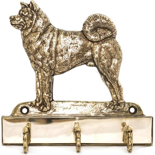 Akita, Akita Inu - Schlüsselhalter mit Hund, Messinggriff für Hundezubehör, elegante Dekoration für den Flur der Marke Art-Dog