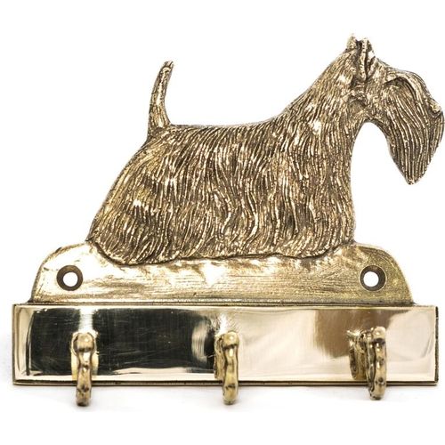 Schottischer Terrier, Scottish terrier - Schlüsselhalter mit Hund, Messinggriff für Hundezubehör, elegante Dekoration für den Flur der Marke Art-Dog