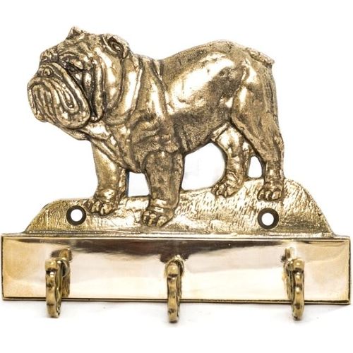 Bulldog, Englische Bulldogge - Schlüsselhalter mit Hund, Messinggriff für Hundezubehör, elegante Dekoration für den Flur der Marke Art-Dog