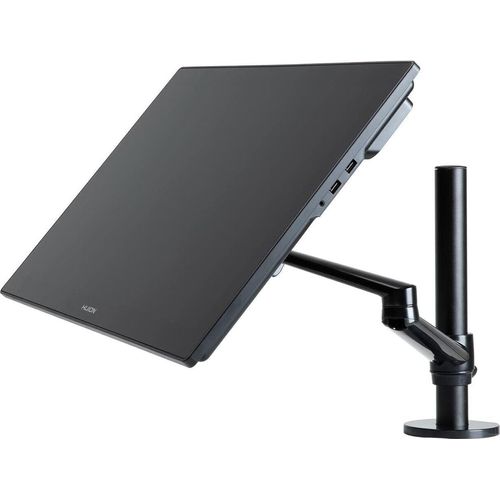 HUION Einzelner Monitorarm ST410, Höhenverstellbare Monitorarmhalterung Ergonomische Neigbare und Drehbare Monitorhalterung bis zu 8 kg, VESA 75mm & 1