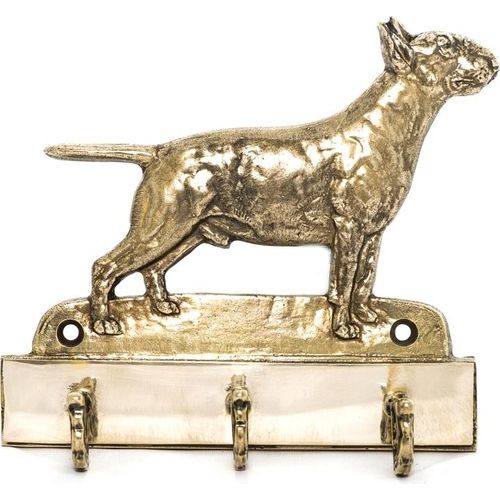 Bull Terrier, Bullterrier - Schlüsselhalter mit Hund, Messinggriff für Hundezubehör, elegante Dekoration für den Flur der Marke Art-Dog