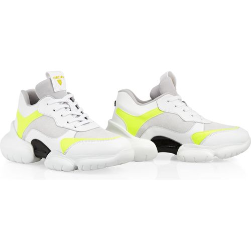 Leder-Sneaker mit chunky Sohle