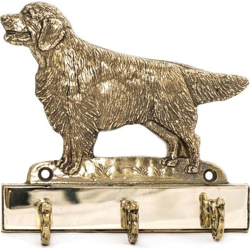 Golden Retriever - Schlüsselhalter mit Hund, Messinggriff für Hundezubehör, elegante Dekoration für den Flur der Marke Art-Dog