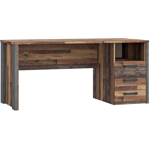 Schreibtisch Cedric 109 Old Wood Vintage 160x74x70 cm Büroschrank