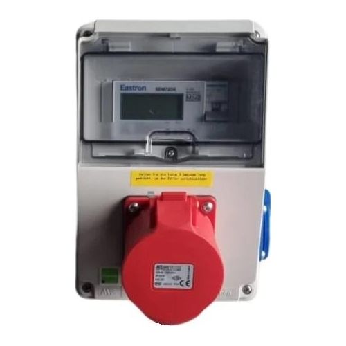 32A MID geeicht - Mobiler Digital Stromzähler Zwischenstecker Box 400V / 32A CEE-Stecker Und Kupplung 1x230V