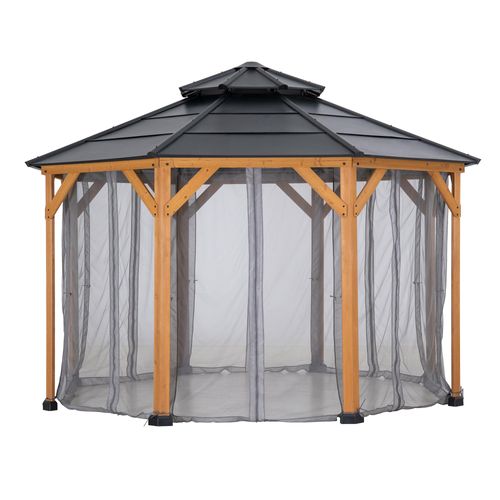Netz für Sunjoy Zedernholz Gazebo 395cm x 395cm