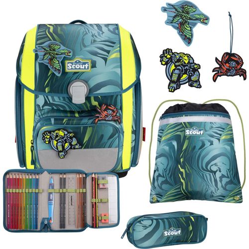 Scout Genius Schulranzen-Set 4 tlg. DIN Action
