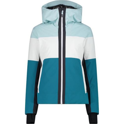 Cmp Woman Jacket Fix Hood Teal 46