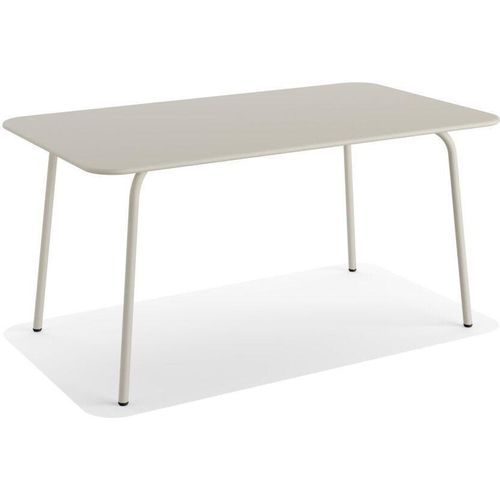 Gartentisch Shine Stahl Beige 160 x 90 x 73 cm