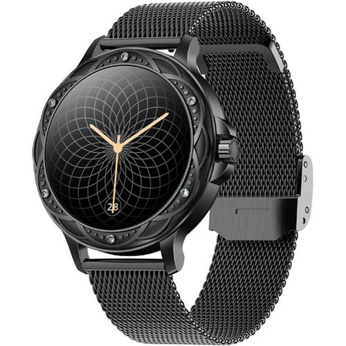 Eko, Connected Watch 5.1 mit Diebstahlsicherung und Mailänder Armband aus Edelstahl, Schwarz