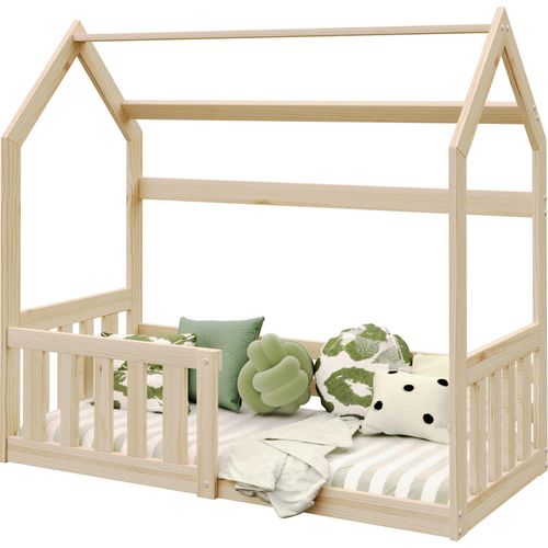 Hochbett, Kinderbett , Etagenbett GO-160S- , 160x80 cm , mit Matratze. Farbe Sonoma