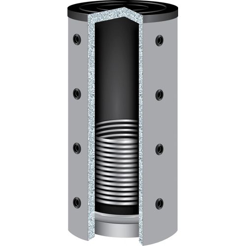 1500 Liter TWL Pufferspeicher PR-1500, 1 Wärmetauscher, mit 100mm Isolierung Heizungsspeicher